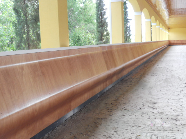 Curved Riding Arena Kick Wall - Footing Solutions USA LLC.