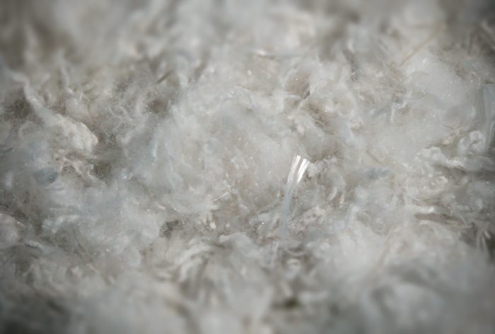A close up of the fibers of FSGeoTEX