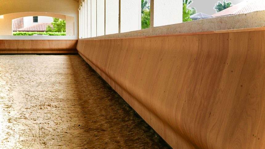 Arena Mirrors and Safety Kickwall - Footing Solutions LLC