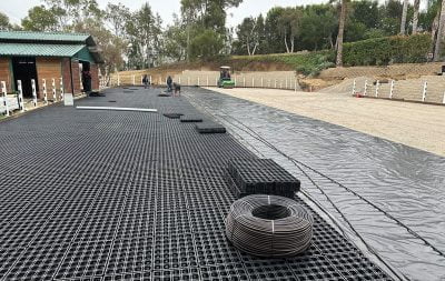 The HIT Active Aqua outdoor arena being built in Ranch Santa Fe.