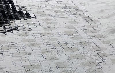 Draingrids filled with sand.