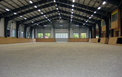 The completed indoor arena in Langley, BC.